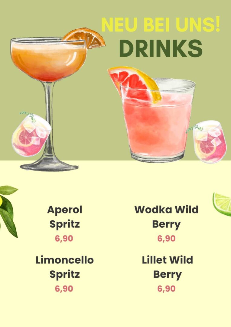 Unsere Drinks